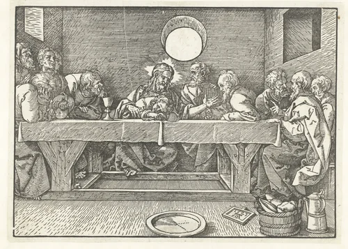 Laatste Avondmaal by anonymous, print, 1523
