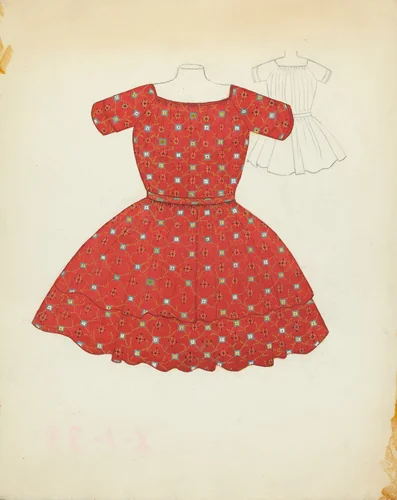 Child's Dress by Esther Hansen, index of american design, 1935-1942