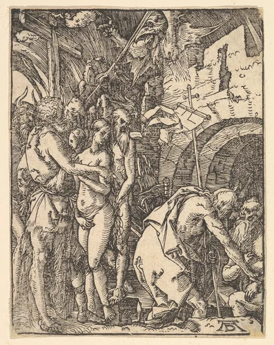 Christ in Limbo, from "The Little Passion" (copy) by Albrecht Dürer, print, 1485-1600