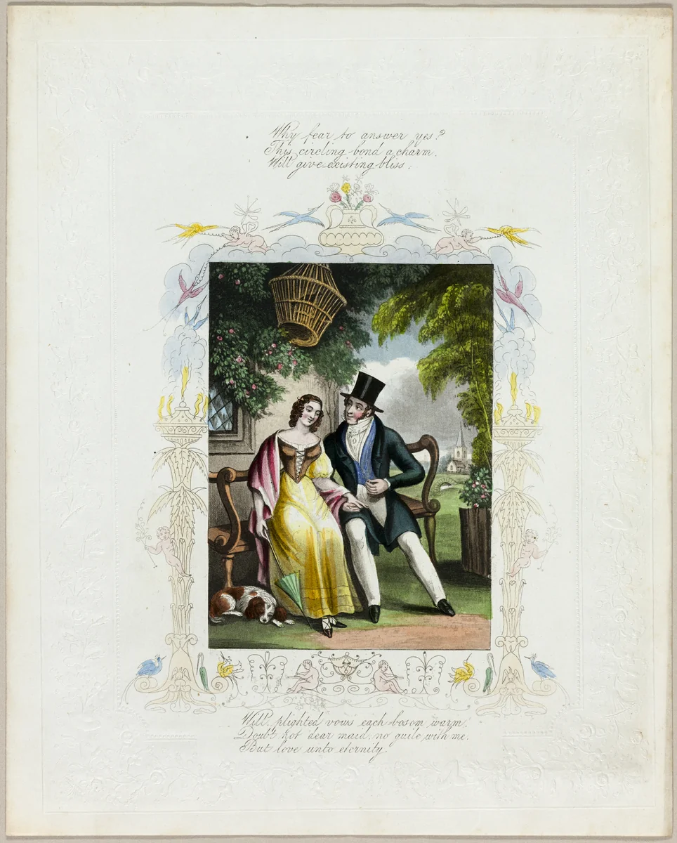 Why Fear to Answer Yes? (valentine) by Unknown Artist, other, 1835-1845