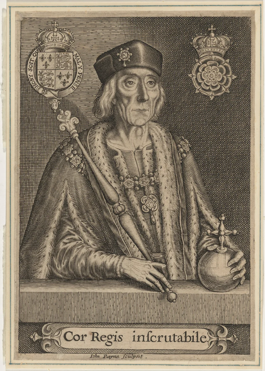 Henry VII by John Payne, print, 1622