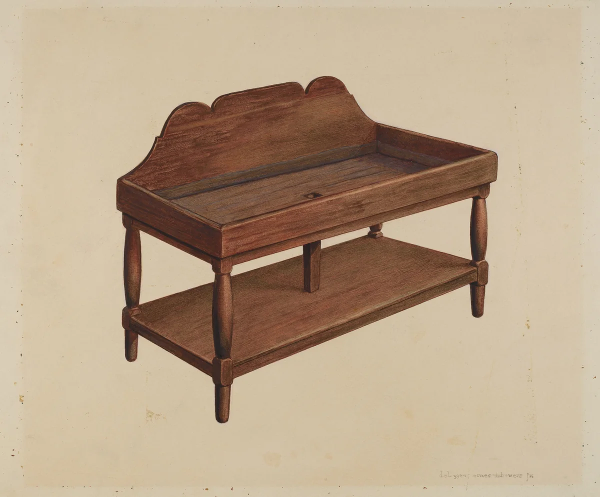 Dutch Sink by Ernest A. Towers, Jr., index of american design, 1939