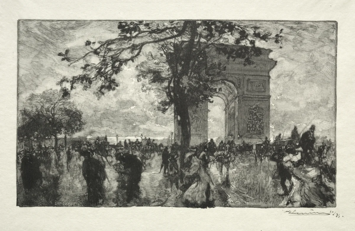 Retour du Bois by Auguste Louis Lepère, print, 1890