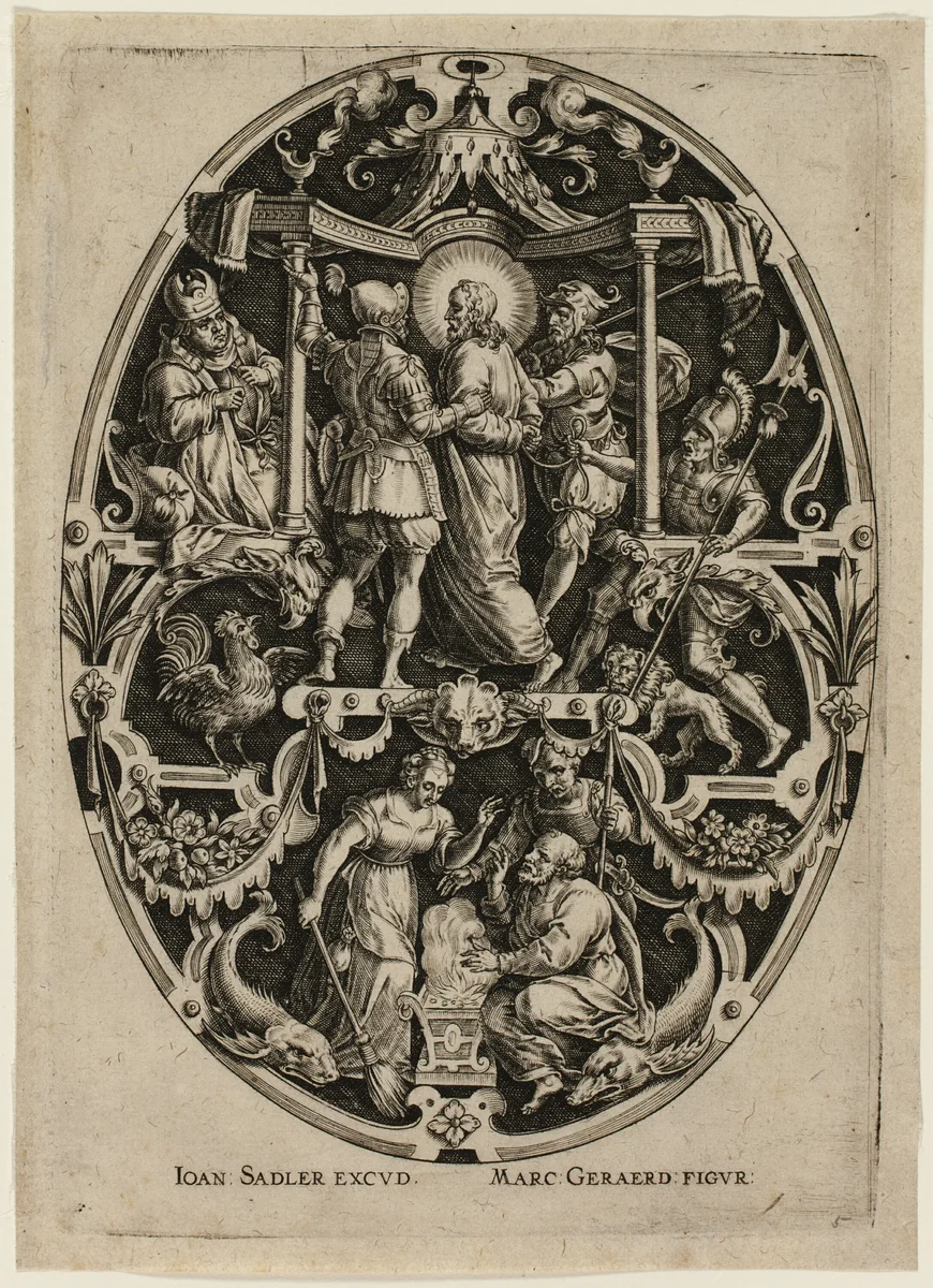 Arrest of Christ, from Passion of Christ by Jan Sadeler, print, 1570-1600
