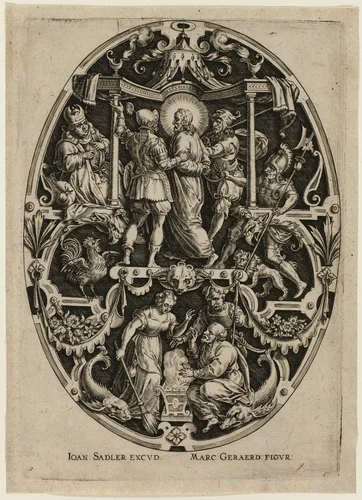 Arrest of Christ, from Passion of Christ by Jan Sadeler, print, 1570-1600
