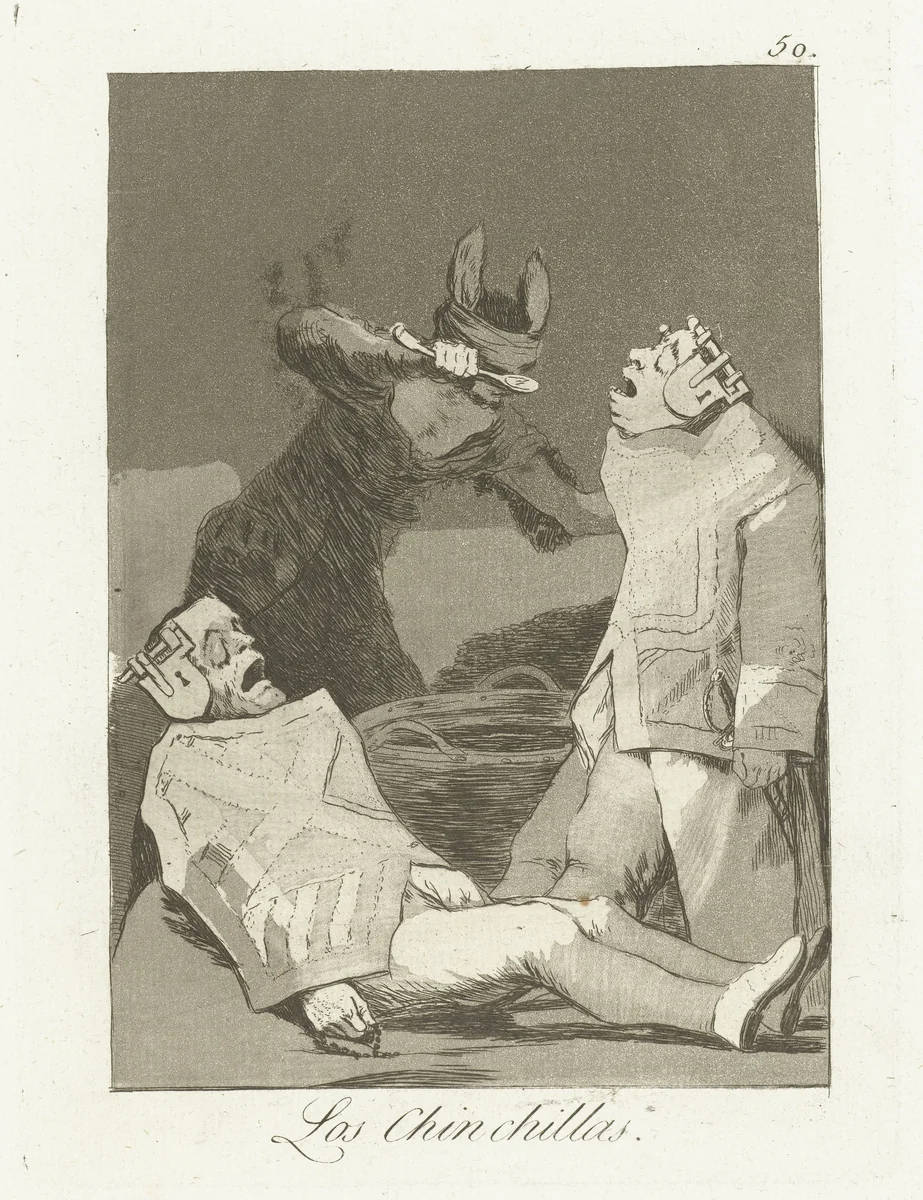 De Chinchillas by Francisco de Goya, print, 1797-1799