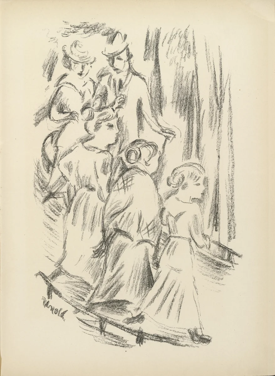 The Street (Die Straße) (plate 25) from the illustrated book Deutsche Graphiker der Gegenwart (German Printmakers of Our Time) by Max Unold, illustrated book, 1920