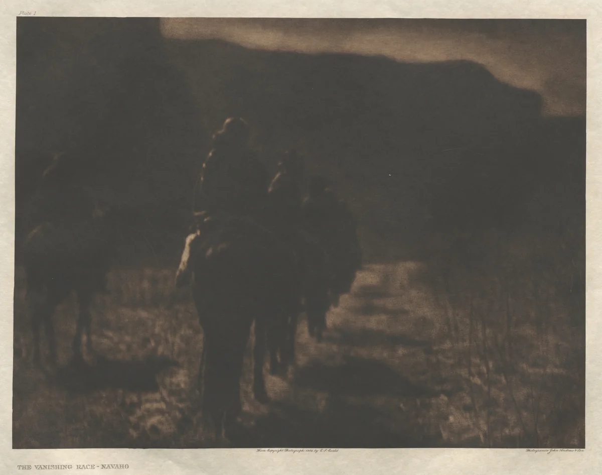 Portfolio I, Plate 1: The Vanishing Race-Navajo by Edward Curtis, other, 1904
