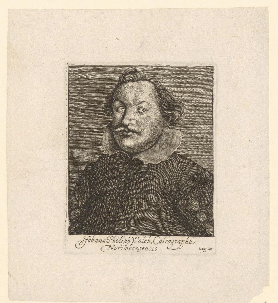 Portret van Johann Philipp Walch by Unknown, print, 1589-1637