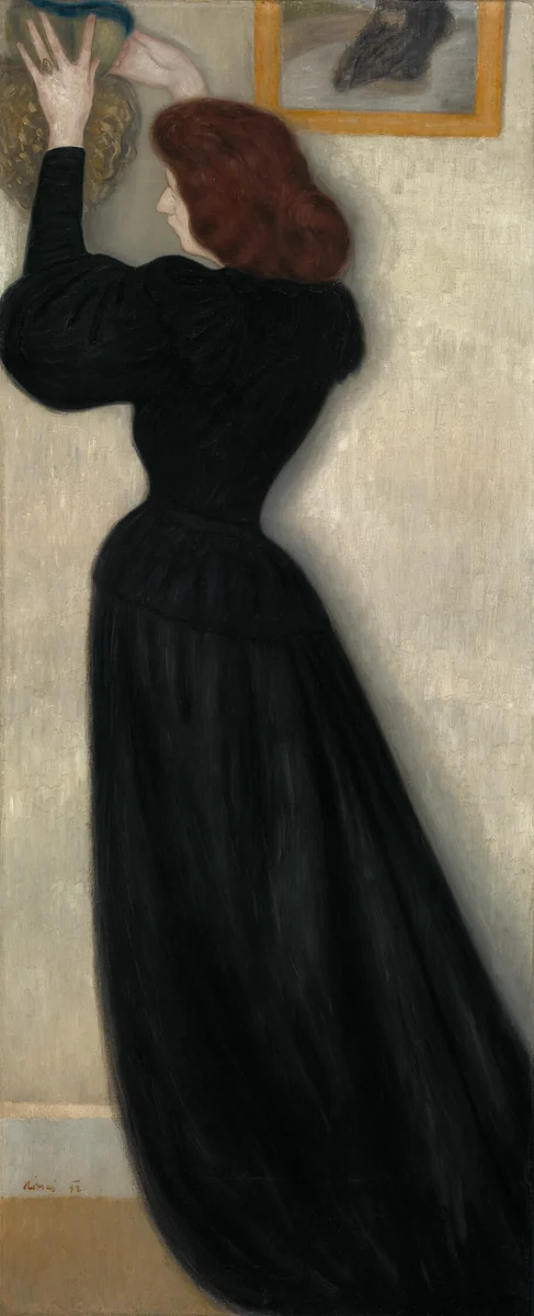 Slender Woman with Vase by József Rippl-Rónai, painting, 1894