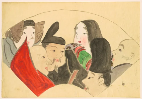 Flowers of a Hundred Worlds (Momoyogusa): Six Poetic Immortals (Rokkasen) by Kamisaka Sekka, drawing, 1909