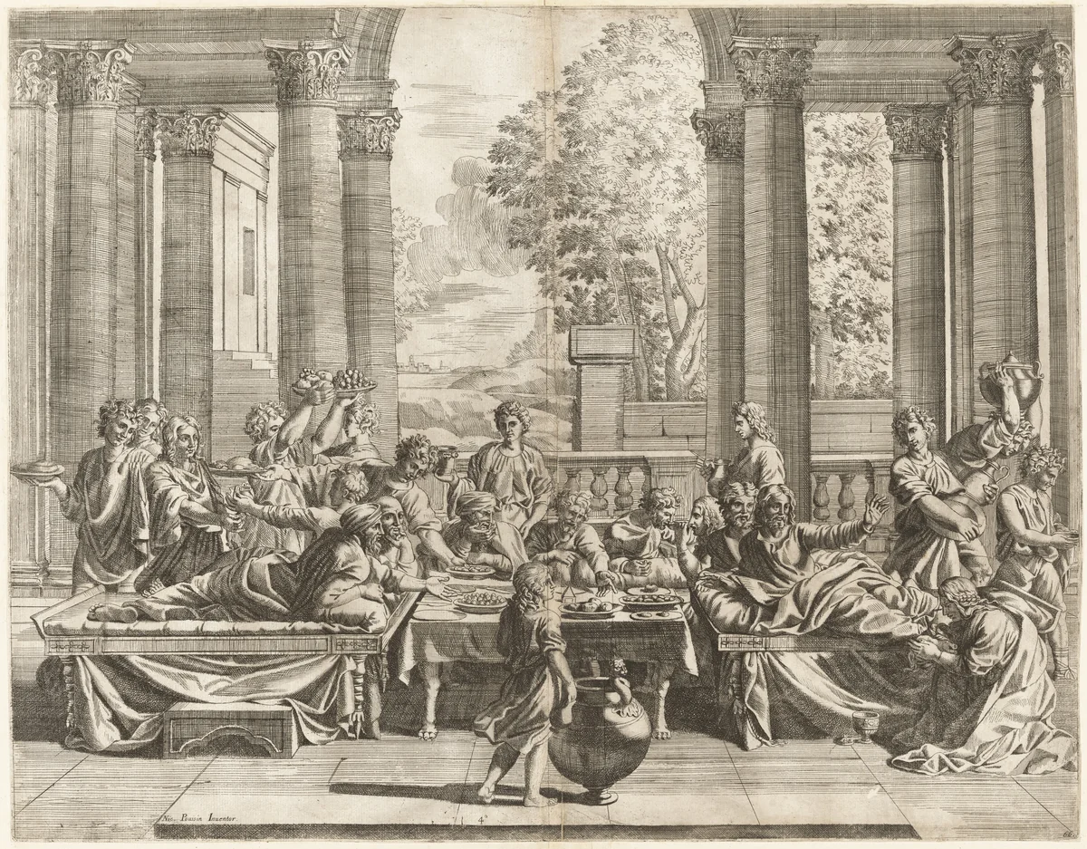 Penance by Jean Dughet; Nicolas Poussin, print, 1645-1655