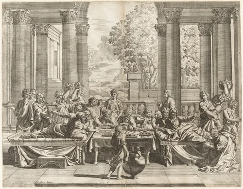 Penance by Jean Dughet; Nicolas Poussin, print, 1645-1655