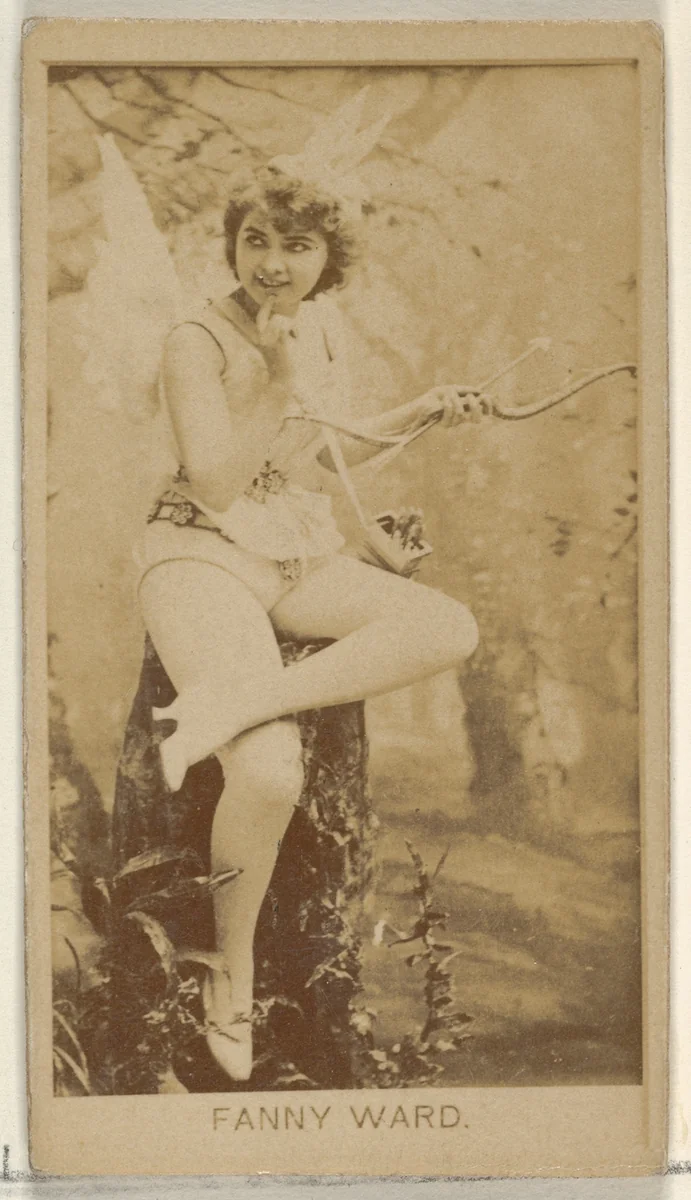 Fanny Ward, from the Actors and Actresses series (N45, Type 8) for Virginia Brights Cigarettes by Allen & Ginter, photograph, 1885-1891