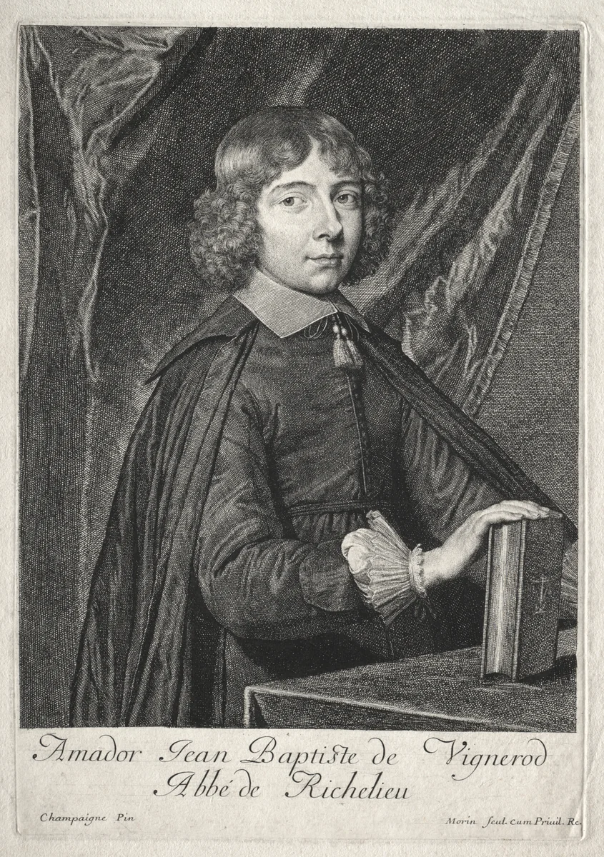 Jean Baptiste de Vignerod by Jean Morin, print, 1640