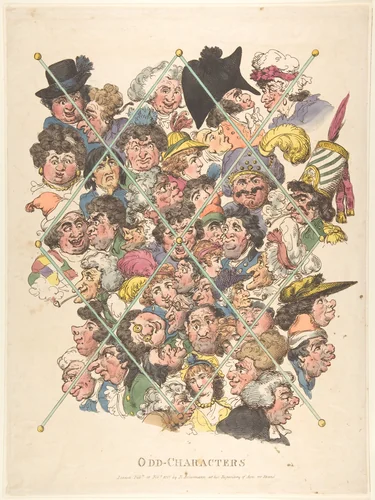 Odd Characters by Thomas Rowlandson, print, 1801