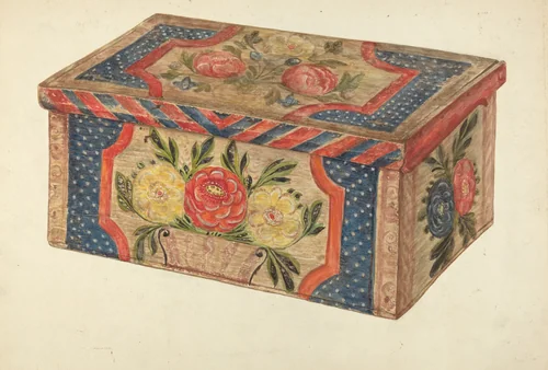 Utility Box by Christabel Scrymser, index of american design, 1953