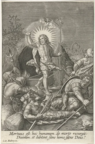 Opstanding by Unknown, print, 1581-1645