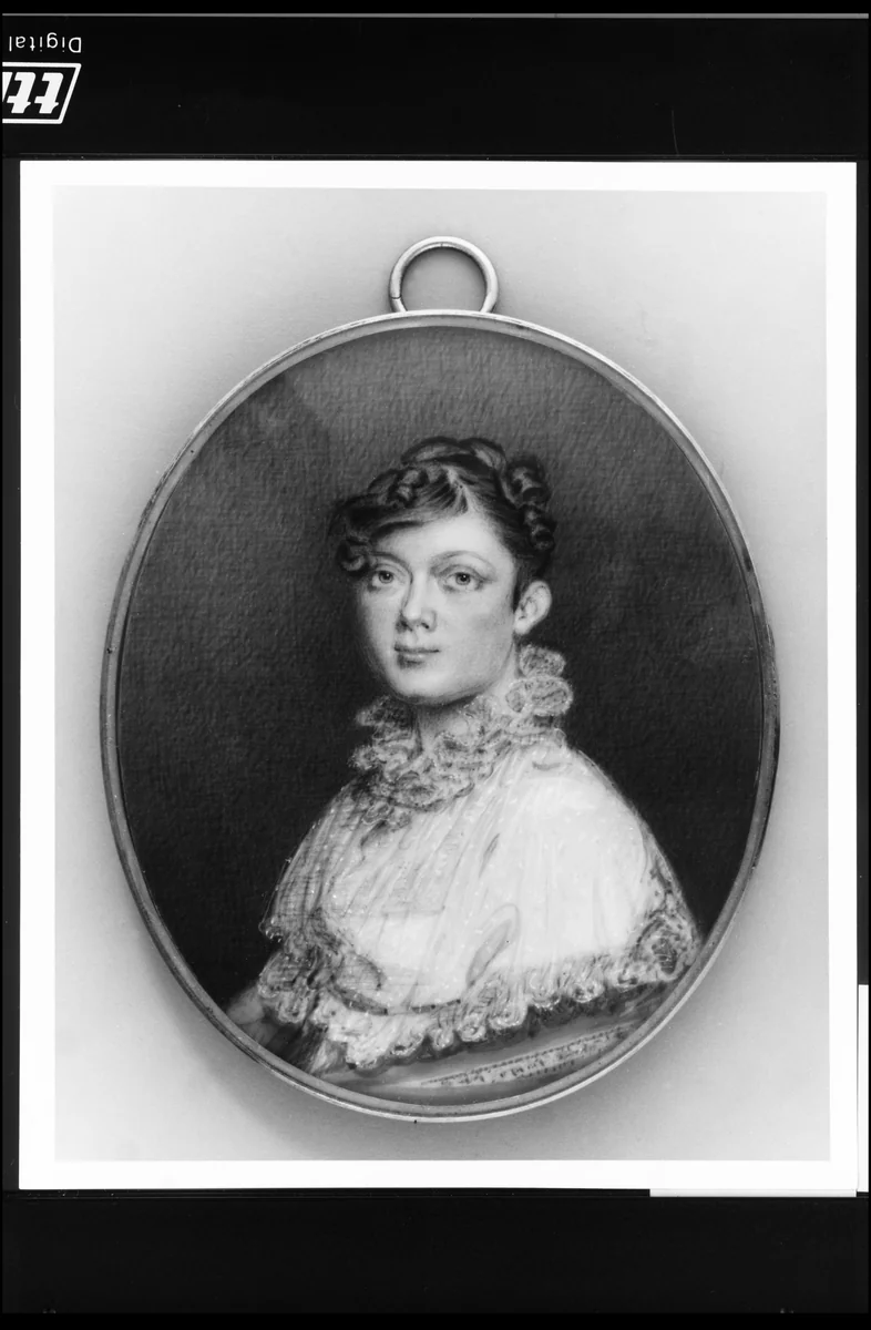 Mrs. William Edward Wilmerding (Joanna Mary Gosman) by Benjamin Trott, artwork, 1822-1825