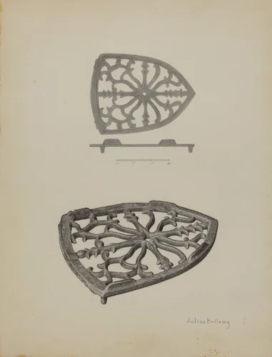 Flat Iron Holder by Julius Bellamy, index of american design, 1940