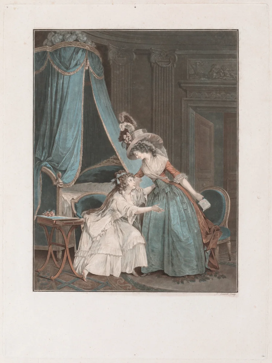 The Indiscretion by Jean François Janinet, print, 1788