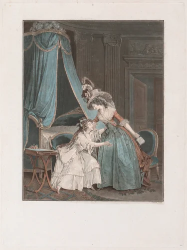 The Indiscretion by Jean François Janinet, print, 1788