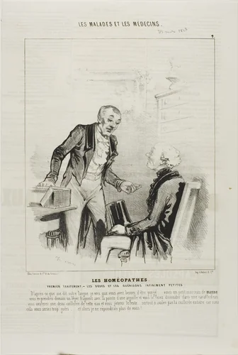 The Homeopaths: First Treatment (plate 4) by Charles-Émile Jacque, print, 1843
