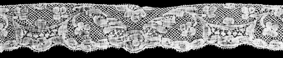 Border by France Valenciennes, textile, 1750-1775