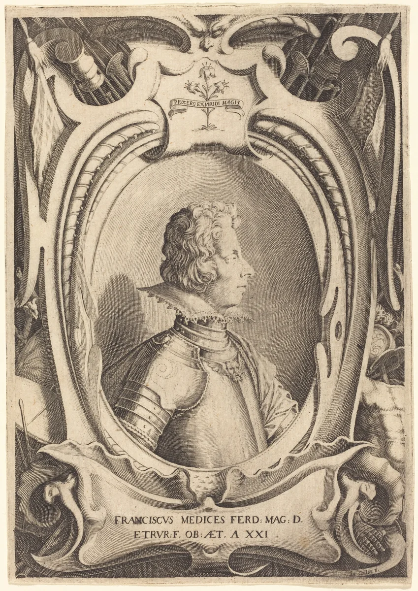 Francesco de' Medici by Jacques Callot, print, 1614
