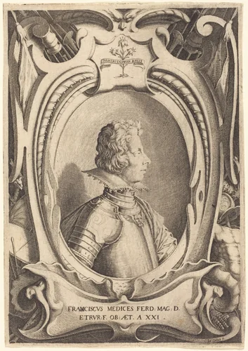 Francesco de' Medici by Jacques Callot, print, 1614