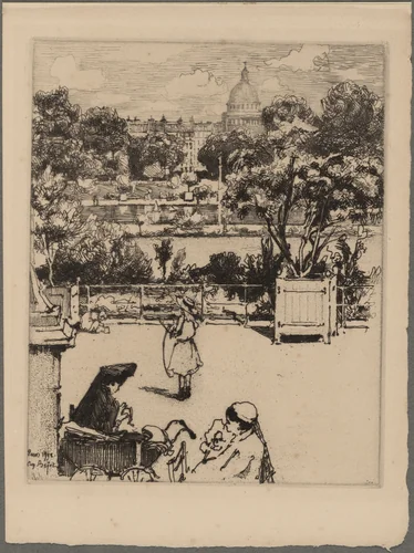 Le Luxembourg by Eugène Béjot, print, 1903