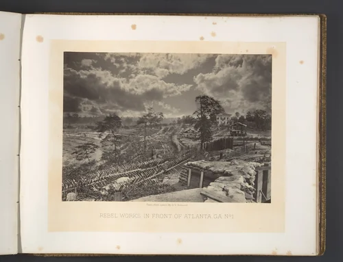 Rebel Works in Front of Atlanta, Georgia No. 1 by George N. Barnard, photograph, 1860-1869