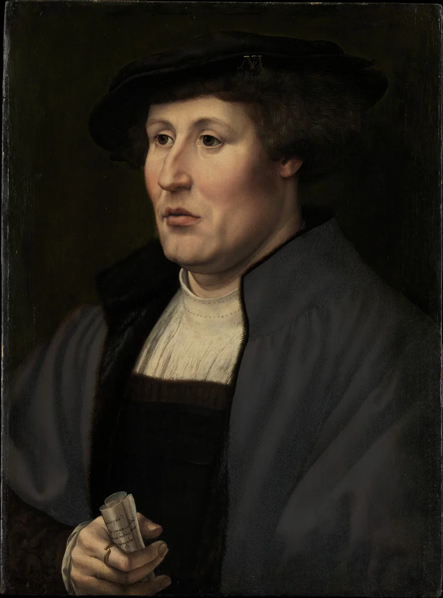 Portrait of a Man by Jan Gossart, painting, 1520-1525