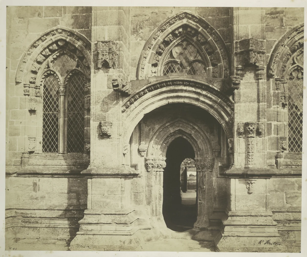 Roslin Chapel, South Porch by Roger Fenton, photograph, 1856