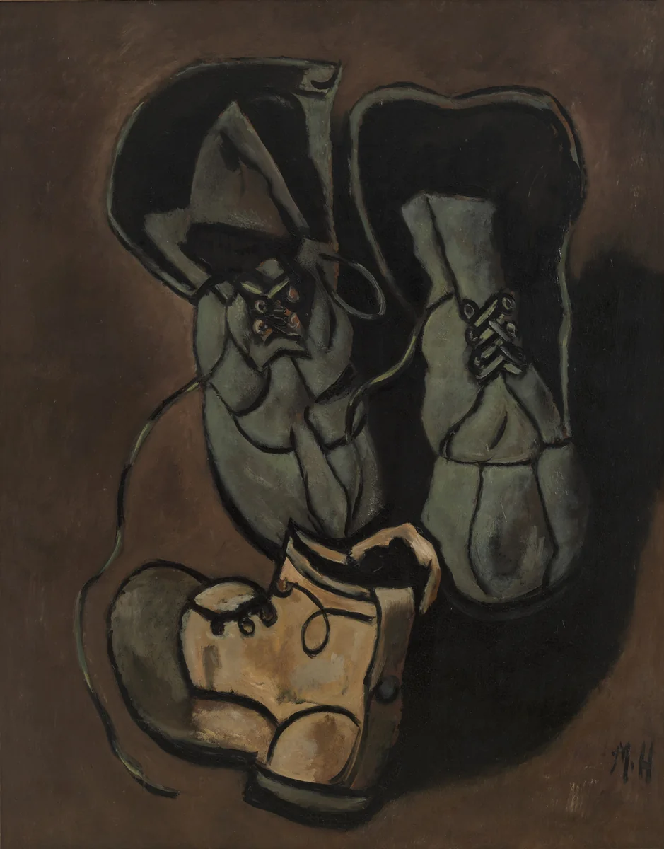 Boots by Marsden Hartley, painting, 1941