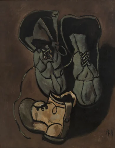 Boots by Marsden Hartley, painting, 1941