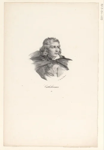 Portret van Jacques Cathelineau by anonymous, print, 1818-1842