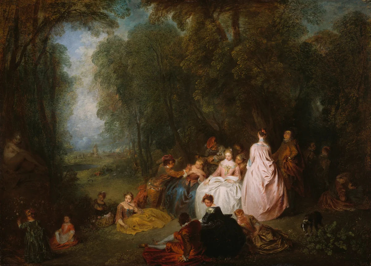 Fête champêtre (Pastoral Gathering) by Jean Antoine Watteau
Jean-Baptiste Pater, painting, 1718-1721