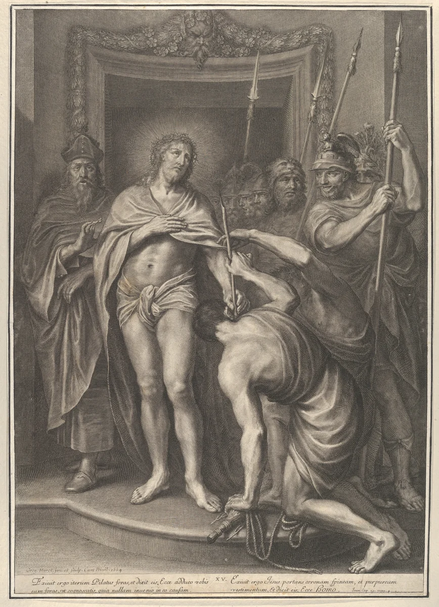 Christ Before the People, from The Passion of Christ, plate 15 by Grégoire Huret, print, 1664