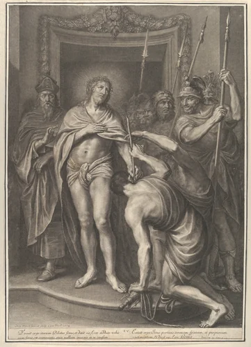 Christ Before the People, from The Passion of Christ, plate 15 by Grégoire Huret, print, 1664