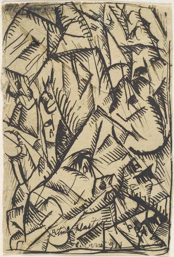 Ritmi Plastici by Carlo Carrà, drawing, 1911