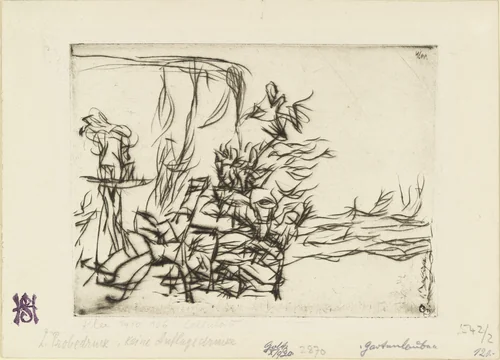 Garden (Garten) by Paul Klee, print, 1910