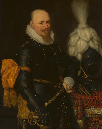 Portrait of an Officer by Jan Anthonisz. van Ravesteyn, painting
