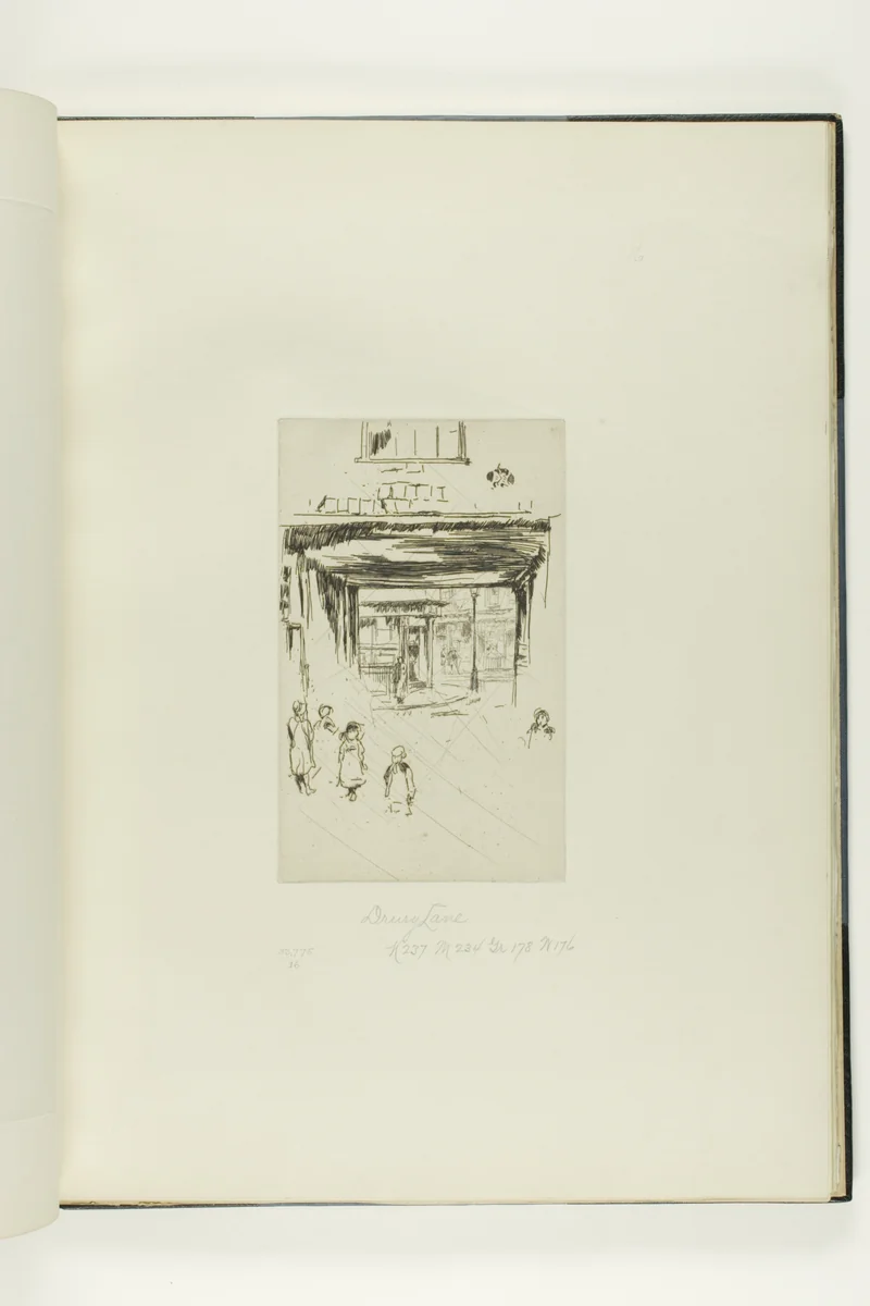 Drury Lane by James McNeill Whistler, print, 1880-1881