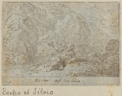 Silvio by Johann Wilhelm Baur, drawing, 1640