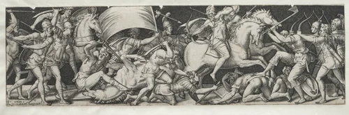 Combats and Triumphs No. 9 by Etienne Delaune, print, 1550-1572
