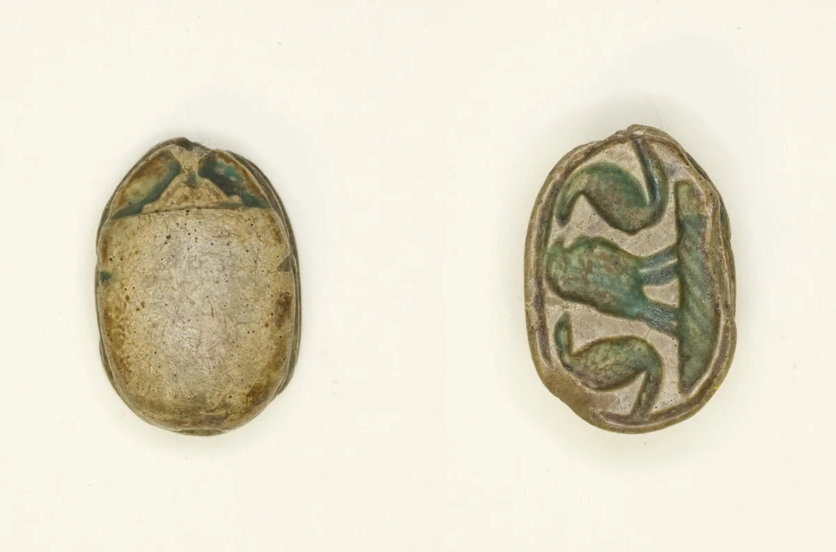 Scarab: Confronted Cobras with Falcon by Egyptian, other, -1650--1550
