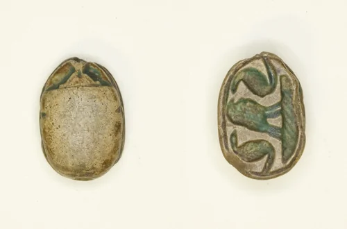 Scarab: Confronted Cobras with Falcon by Egyptian, other, -1650--1550