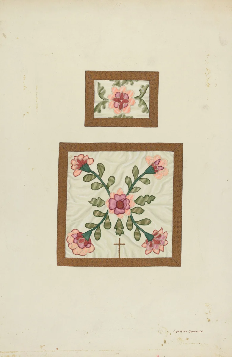 Burse and Chalice Veil by Syrena Swanson, index of american design, 1940