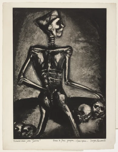 Trial proof for Man Is A Wolf To Man, plate XXXVII from Miserere by Georges Rouault, print, 1926